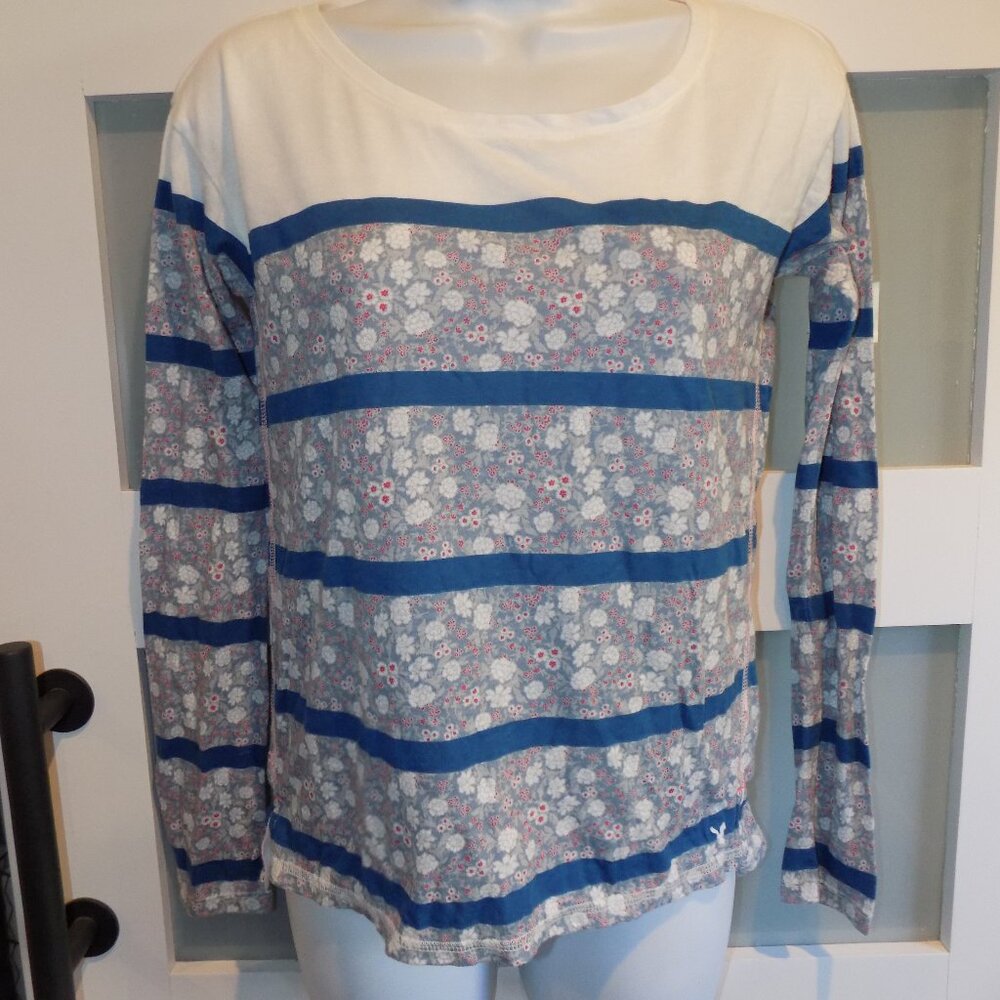 American Eagle Favorite T Floral Print Long Sleeve Shirt Size XS Women's